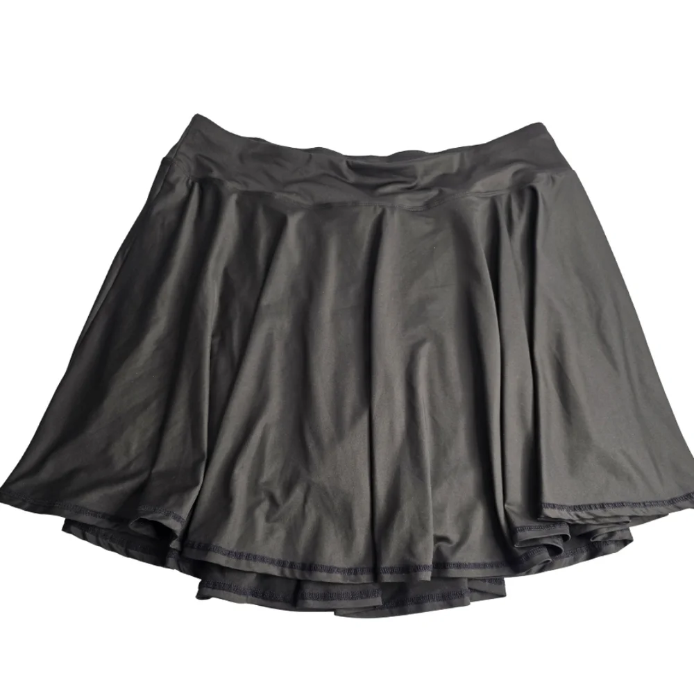 Amazon 3X Black Skirt W Built In Shorts Stretchy Mini Sexy Flirty CV-0654